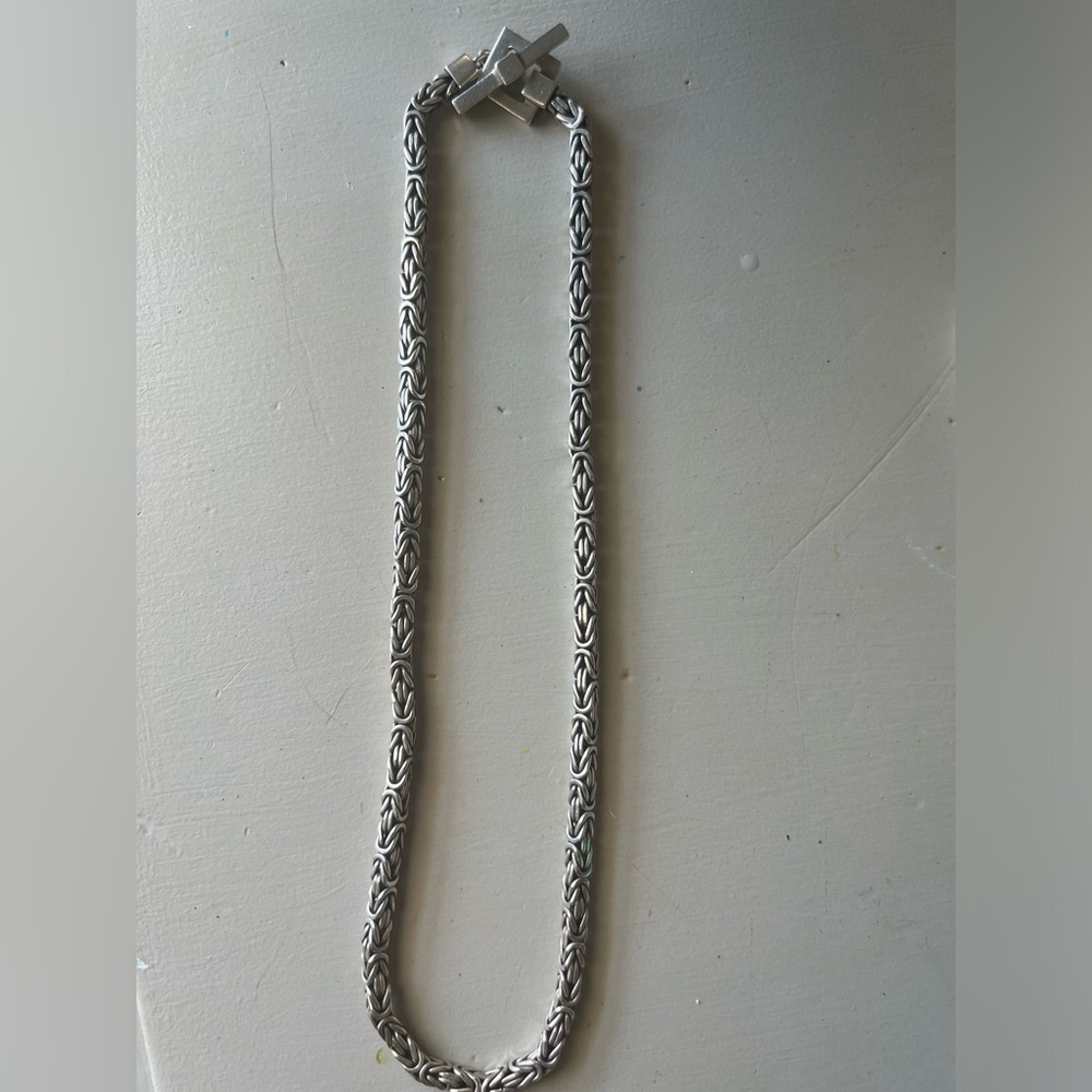 *🛍️😍Designer Lois Hill Early 90’s Vintage Byzantine Solid Sterling Necklace!